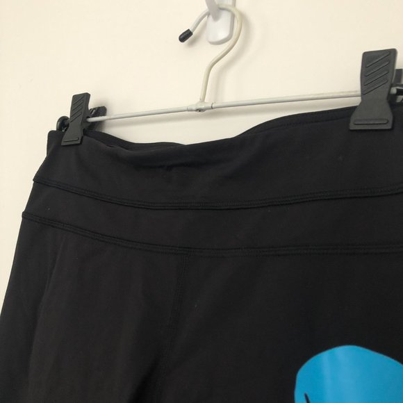 Lululemon X SoulCycle Skull Inspire Crop Black Mesh Leggings - Picture 5 of 9